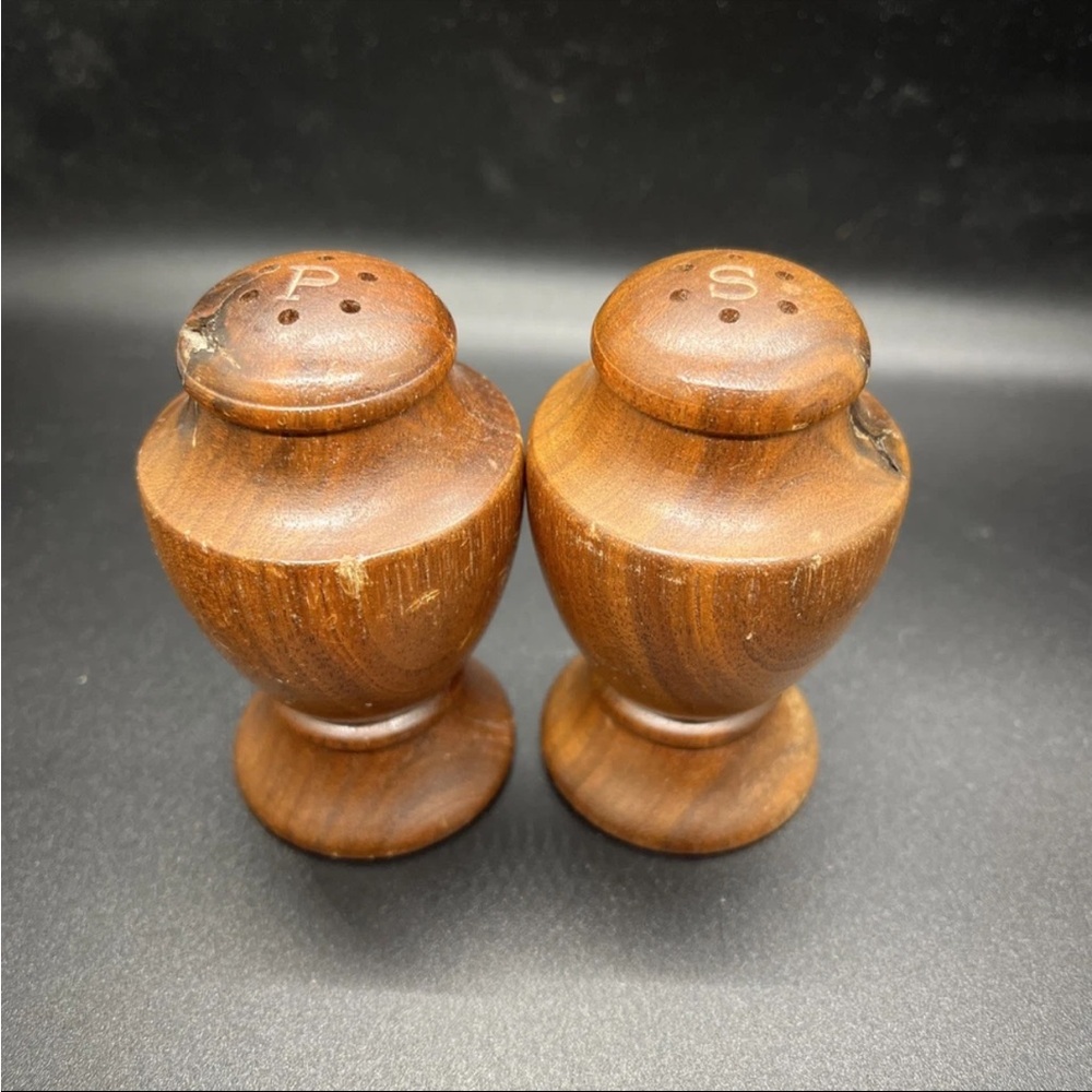 Wooden Salt and Pepper Shakers